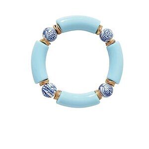 Blue Elegant Bamboo Tube Bangles – Luxury for Every Day